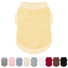 Paiaite camisas para perro modelo chihuahua tono jengibre, cómodo para paseos diarios.