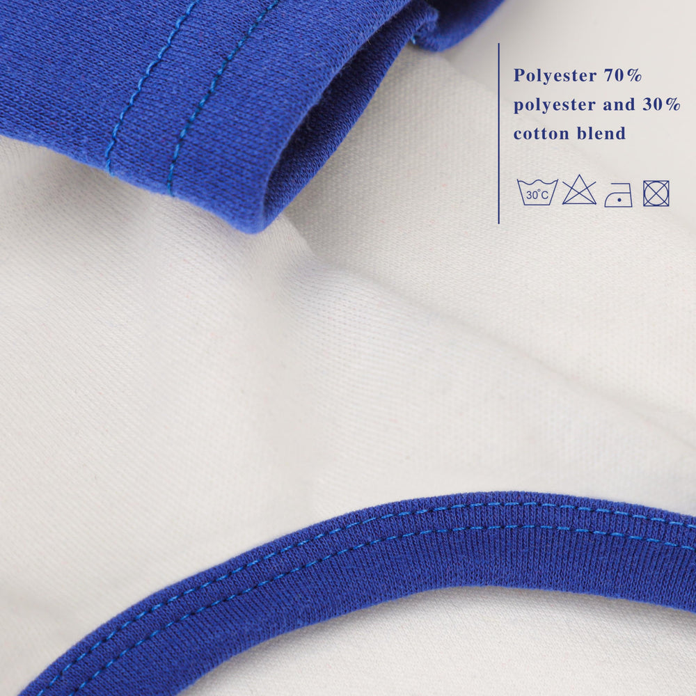 Paiaite camisa para perro bloque de color blanco, tejido suave de poliéster-algodón