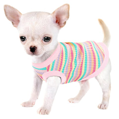 Paiaite camisa-perro-tanque-rosa-claro-01, ideal para paseos diarios con comodidad suave.