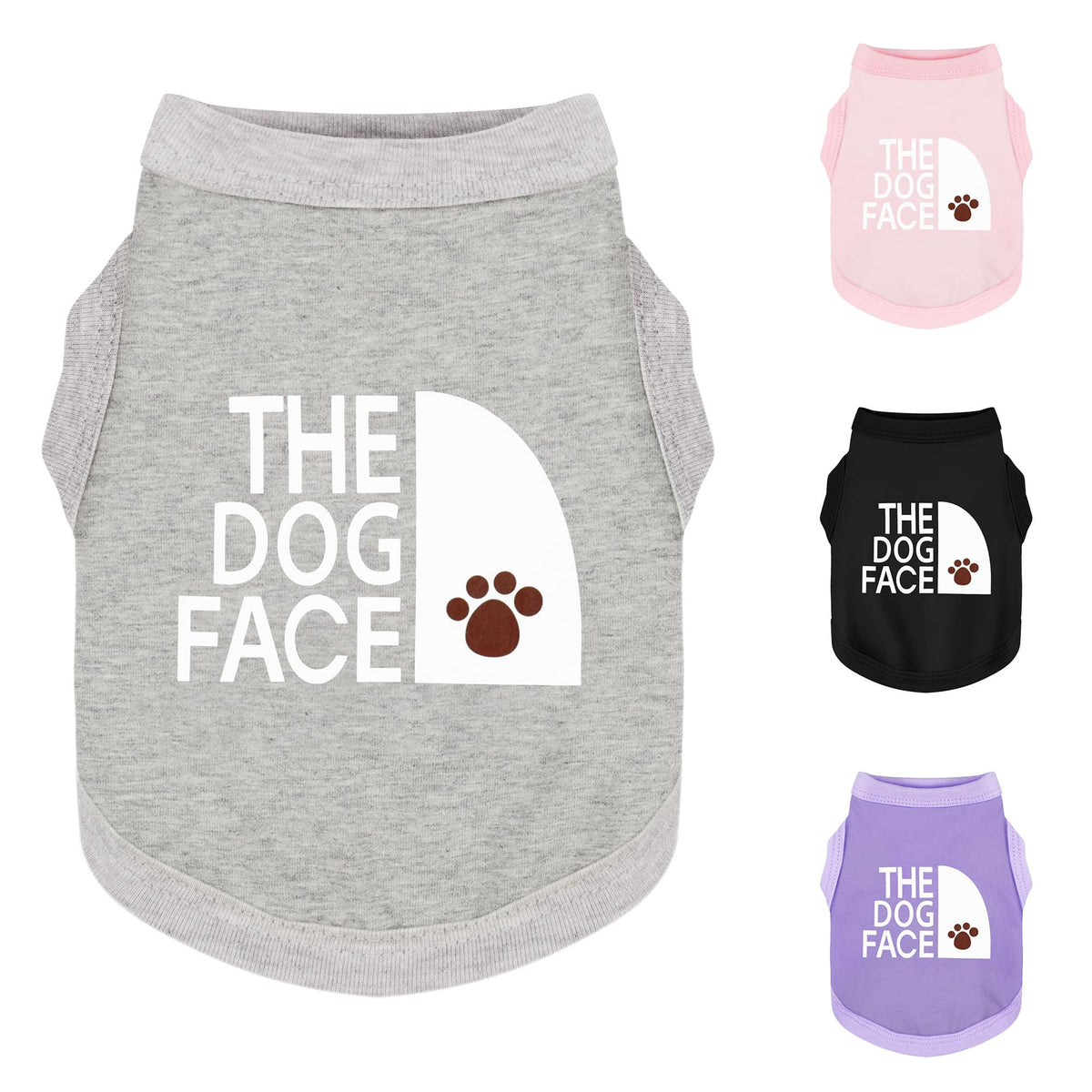 Paiaite: camiseta para perro con la cara del perro, estilo único para el paseo.