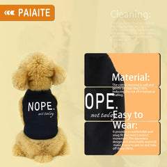 Paiaite camiseta perro algodón, confort diario en climas cálidos.