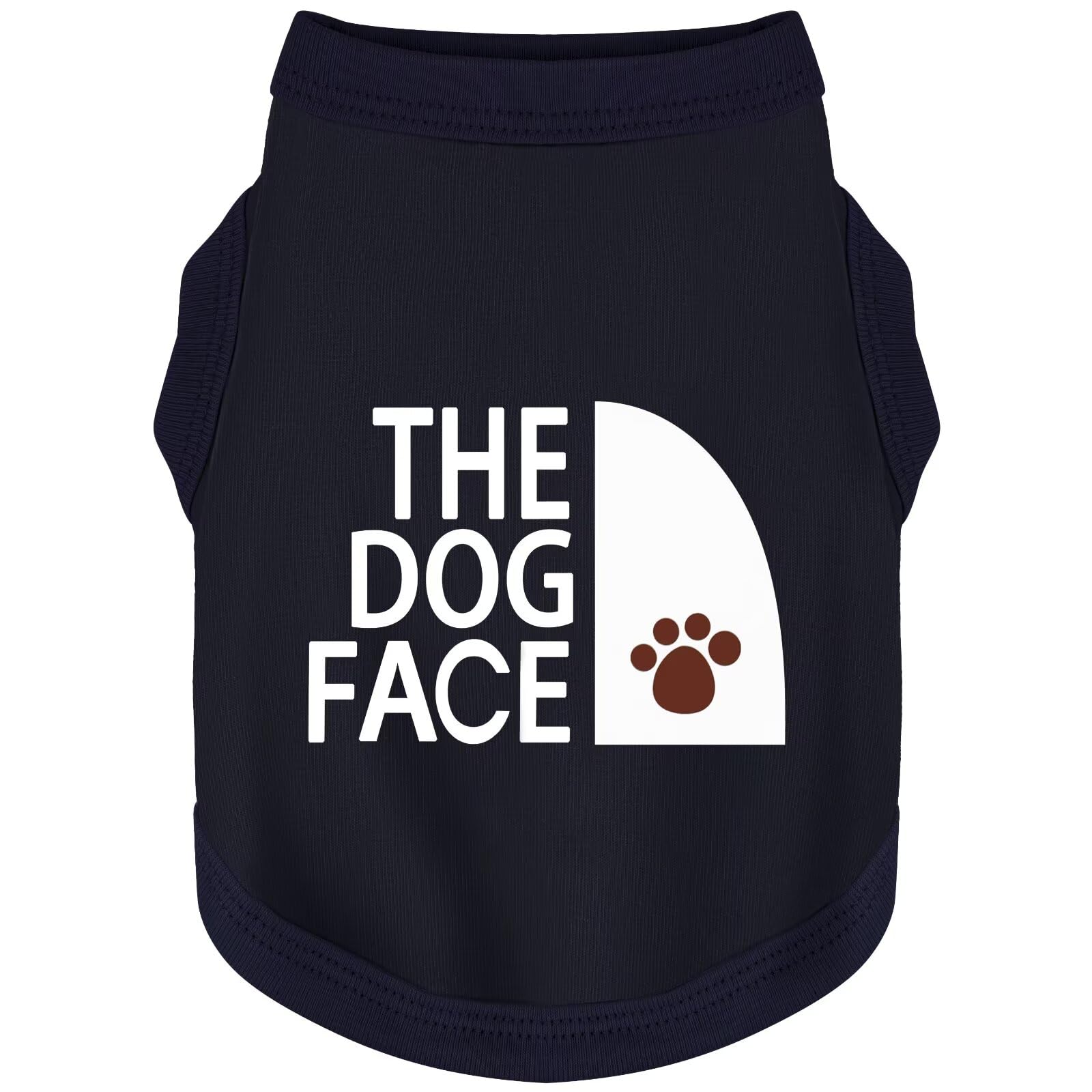 Paiaite Camiseta Canina con impresión de la cara del perro, ideal para paseos.