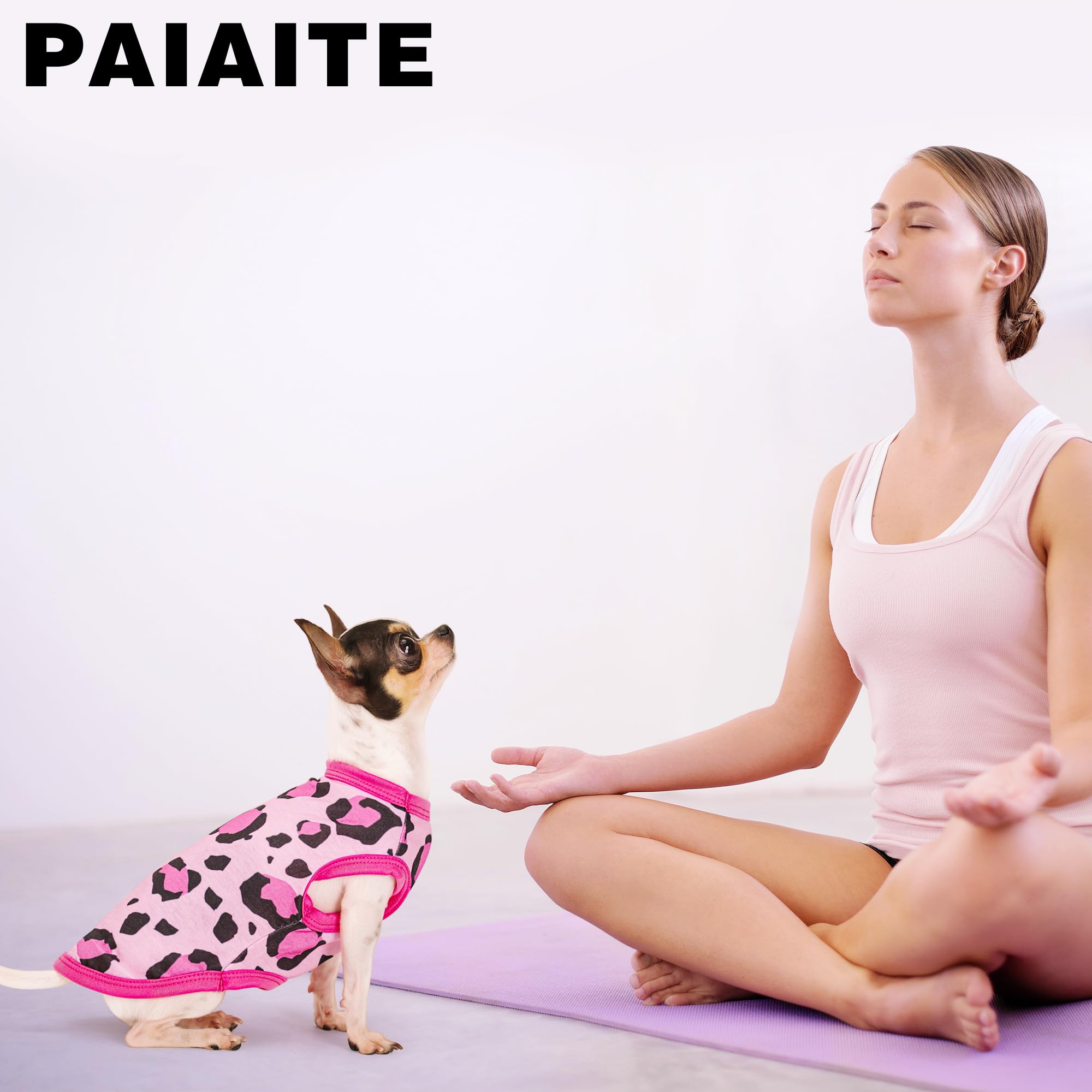 Pespunte decorativo Paiaite, añade estilo a la camiseta leopardo rosa.