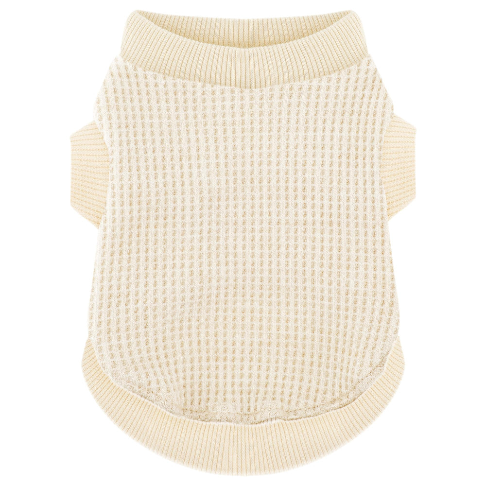 Paiaite camiseta para perro pequeño, vista frontal, ideal para juego y descanso.