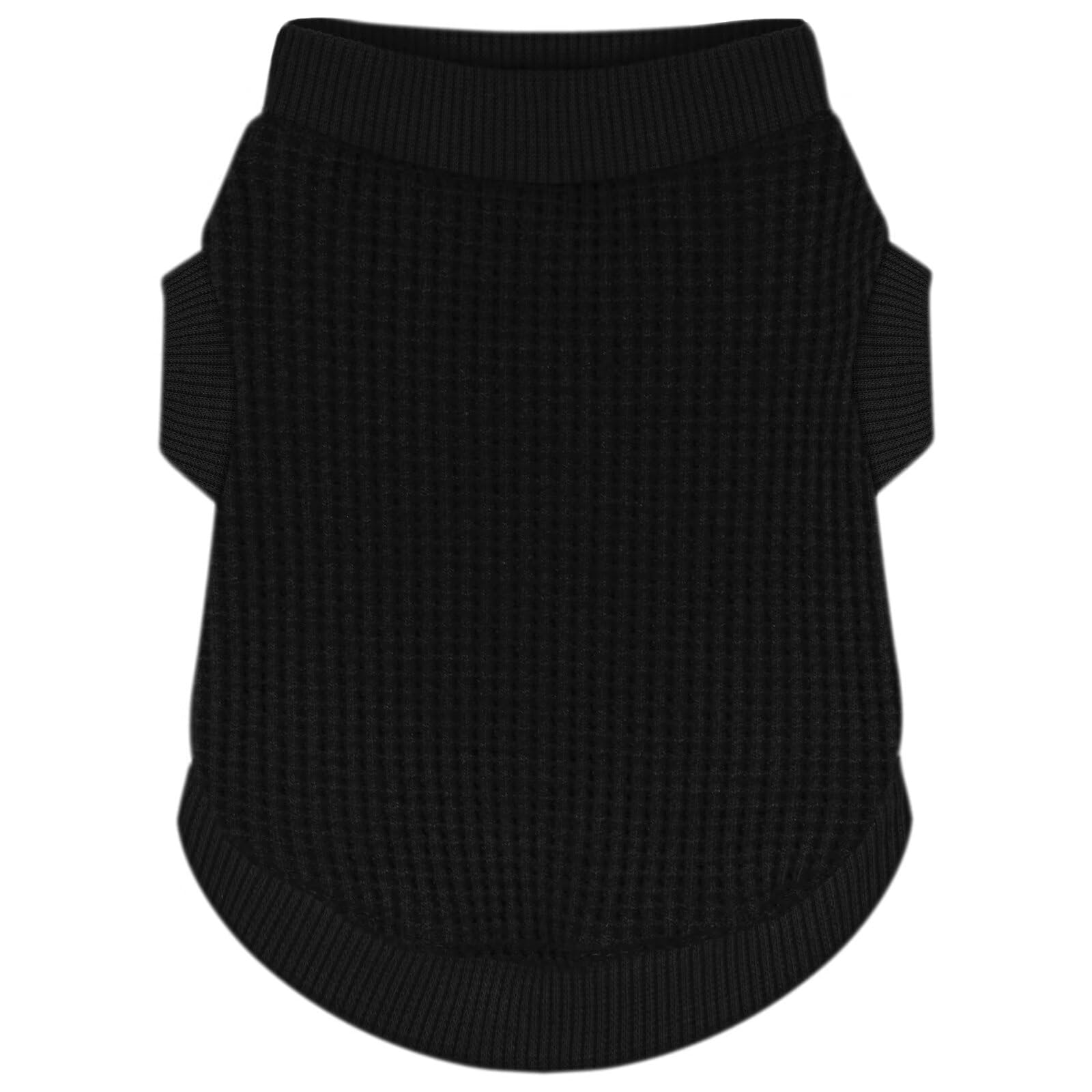 Paiaite camiseta para perro pequeño negra, vista frontal, confort diario