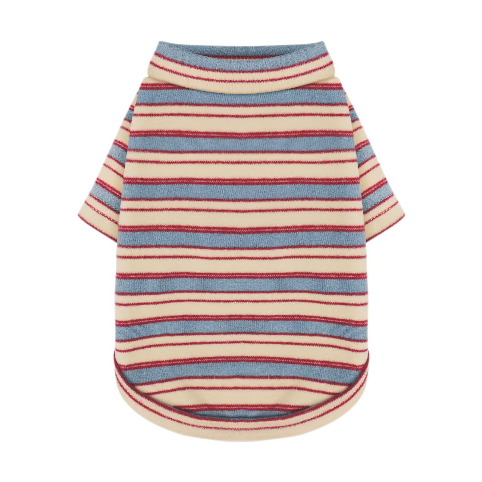 Paiaite camiseta perro rayas azul, cómodo para paseos diarios