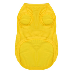 Paiaite camiseta de perro con lema para mamá en amarillo, ideal para salidas.