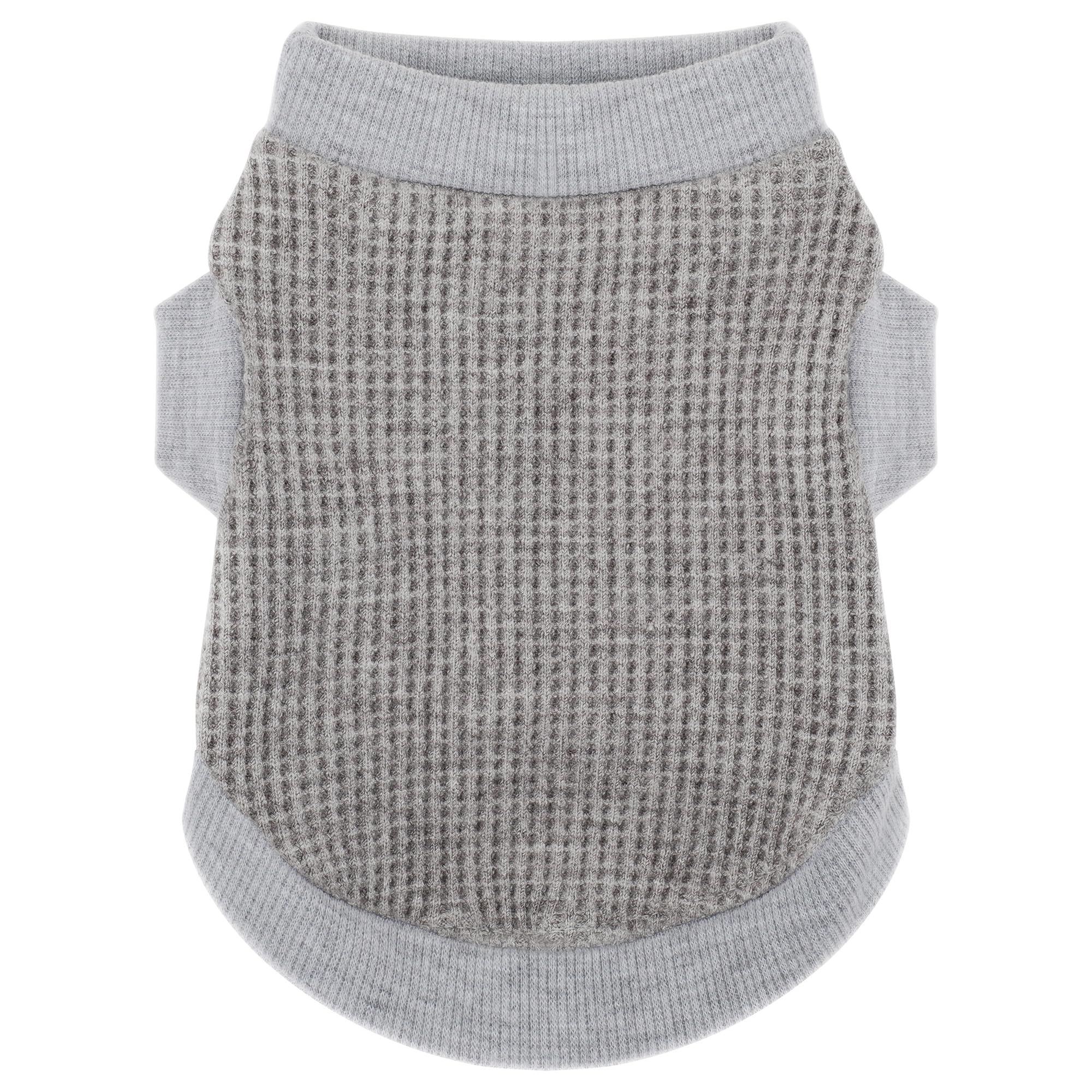 Paiaite camiseta para perros gris estirable, fácil de poner para paseos diarios.