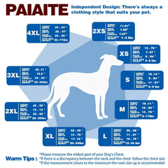 Camisetas Paiaite de colores vibrantes para perros, estilo y comodidad.
