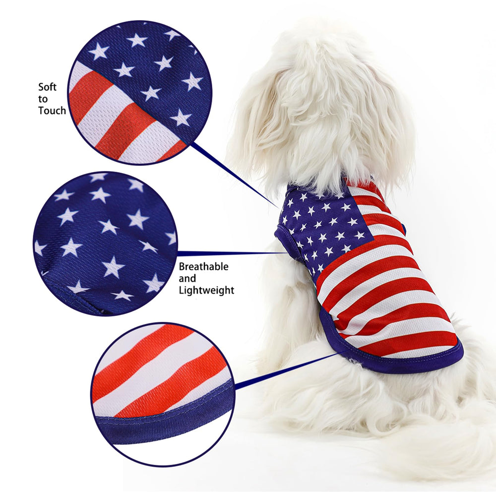 Paiaite chaleco para perro con bandera americana, uso diario con estilo.