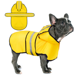 Paiaite chubasquera impermeable con capucha protege al perro de la lluvia