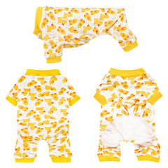 Paiaite Pijama para Perro Onesie, detalle de tejido suave que respira y mantiene comodidad.