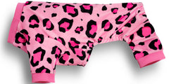Paiaite pijama perro rosa leopardo dorso talla-xs, diseño suave para dormir