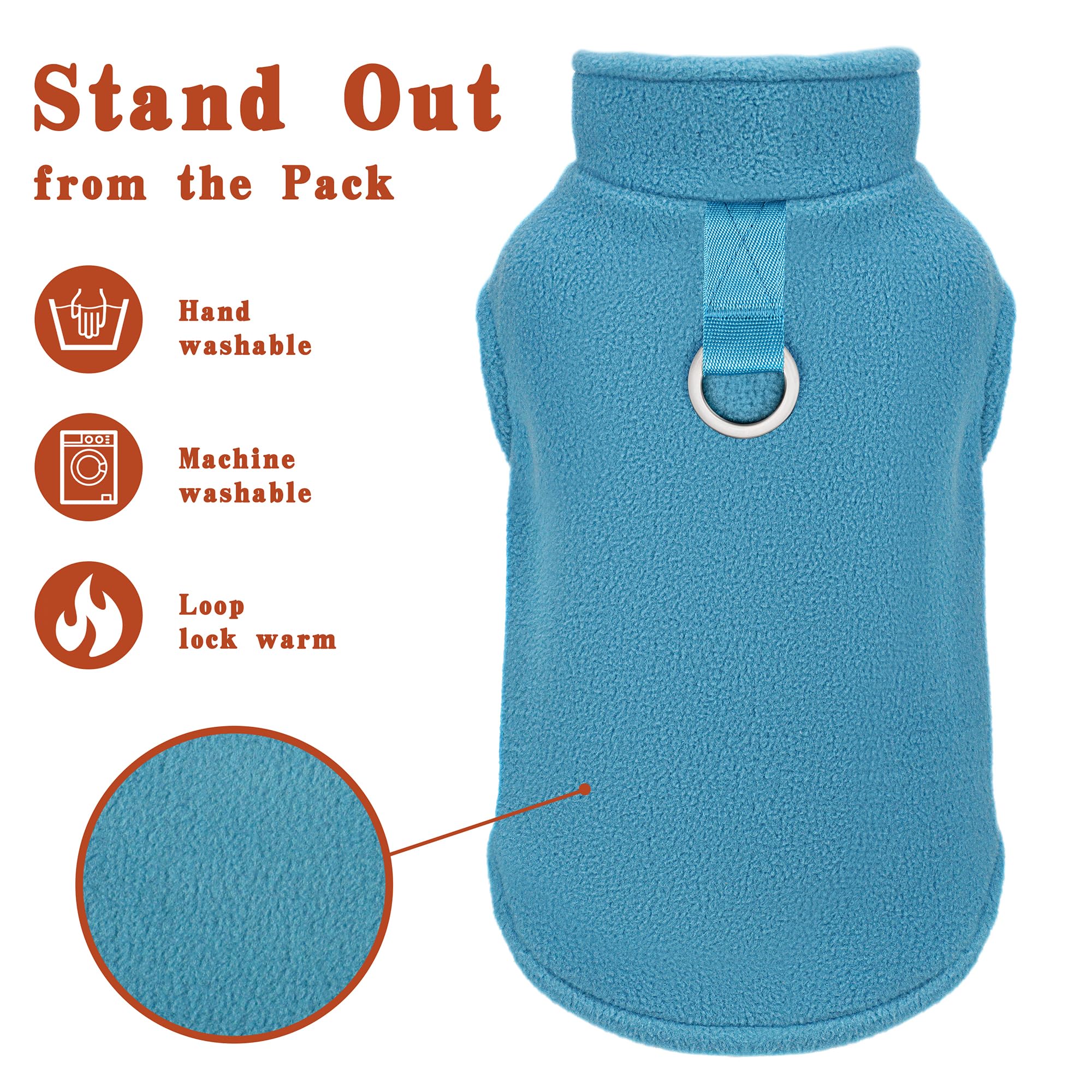 Paiaite pullover fácil de poner para perro durante salidas.