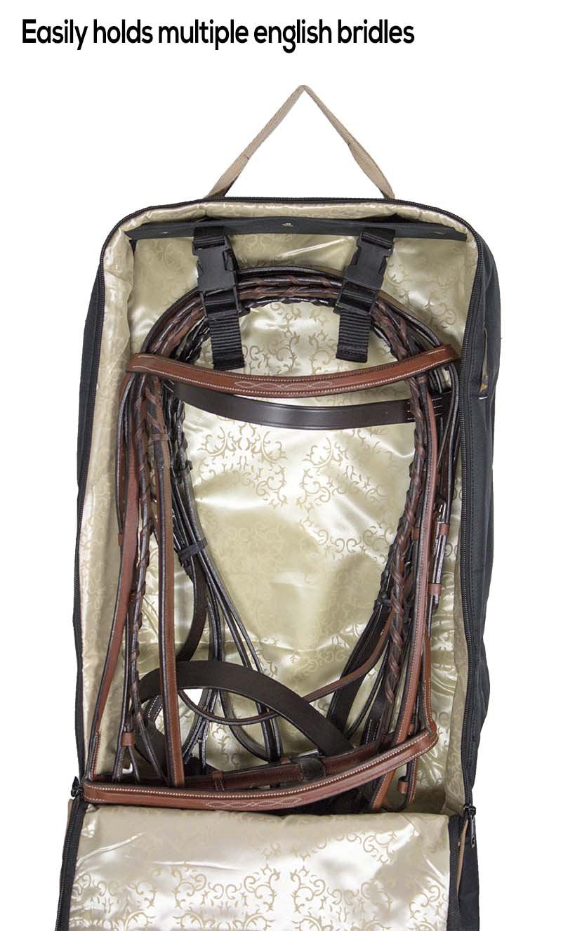 Paris Tack correas ajustables para transportar múltiples bridas y cabestros.
