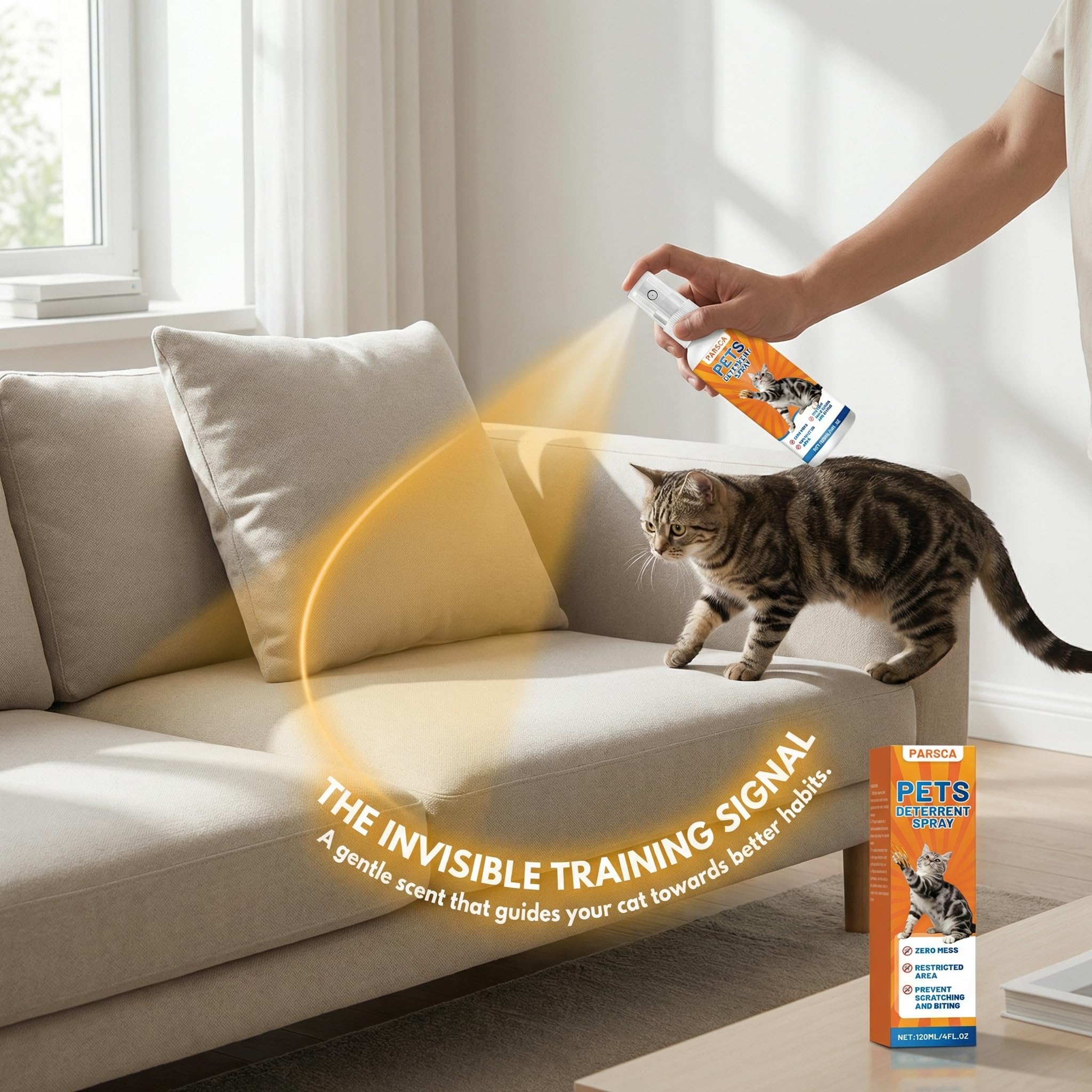 Parsca uso versátil interior y exterior, protege muebles y delimita áreas.