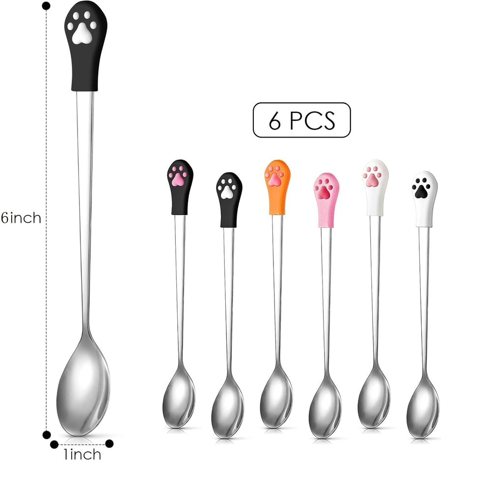 Cucharas Patelai para lata de perro negra, duraderas y seguras para mascotas.