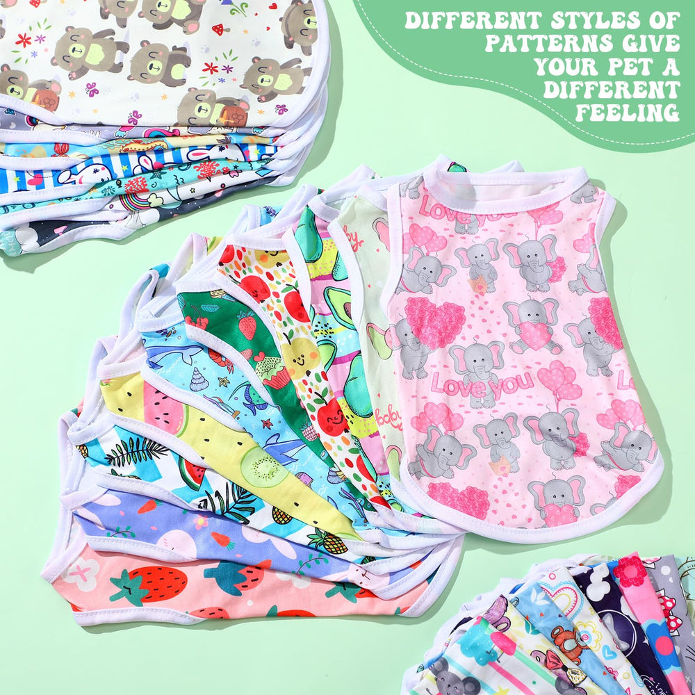 Paterr camisetas para perros con animalitos, cómodo y transpirable
