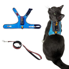Pathfinder arnés para gatos con ventanilla GPS, cómodo para pasear