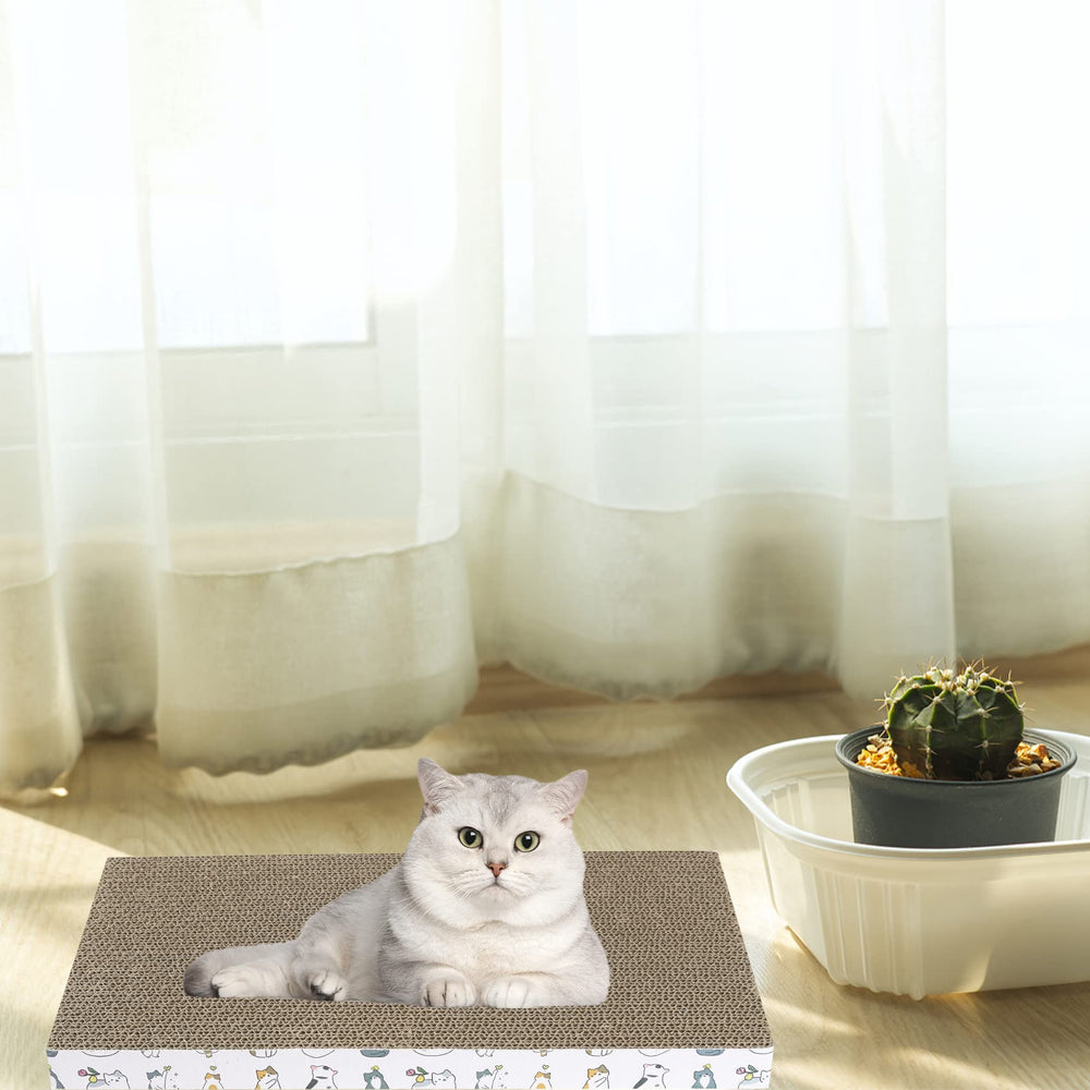 PatiencET rascador-gatos-carton-nido-descanso, zona cómoda para dormir o descansar.