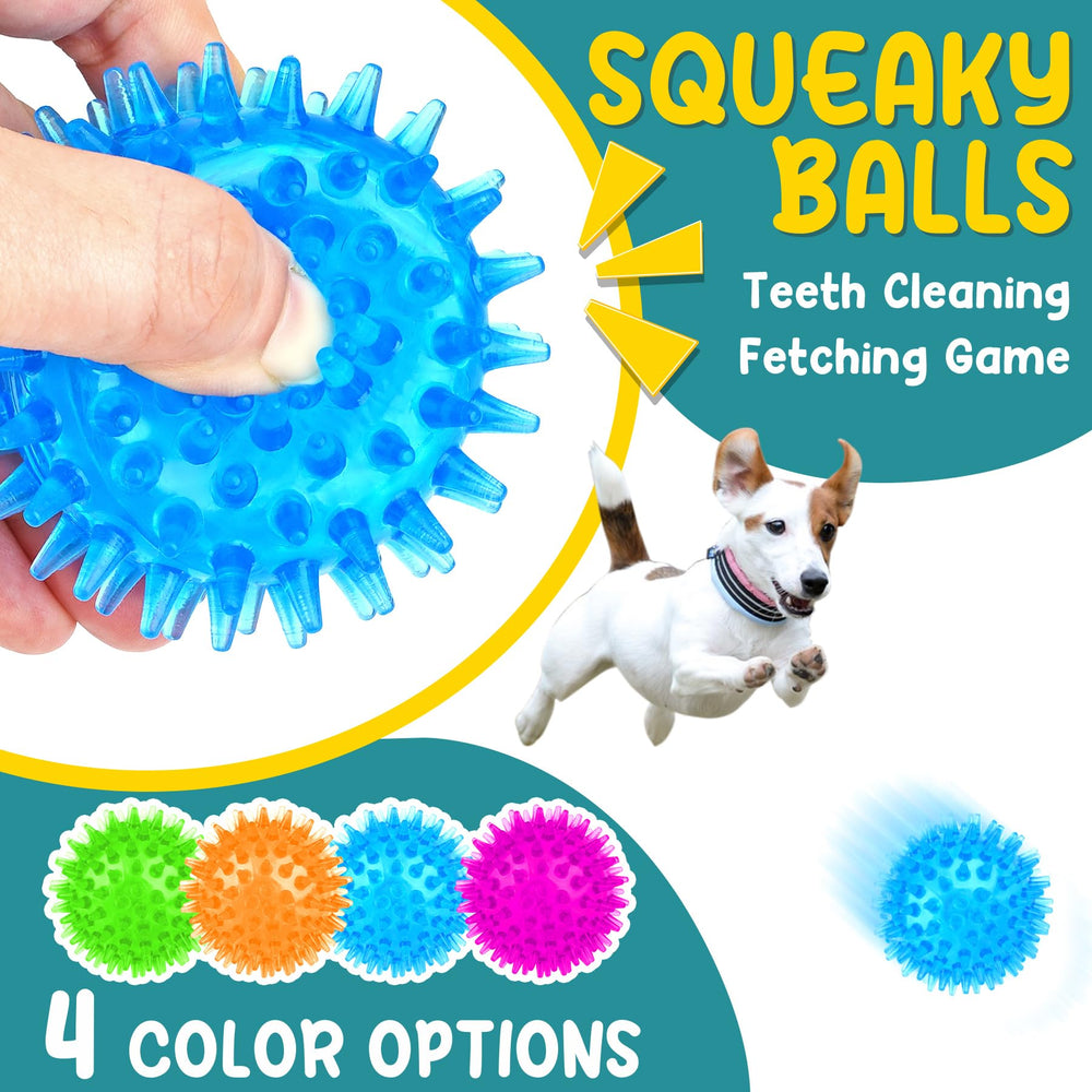 PatsFran: bolas texturadas para apoyar la limpieza dental durante el juego.