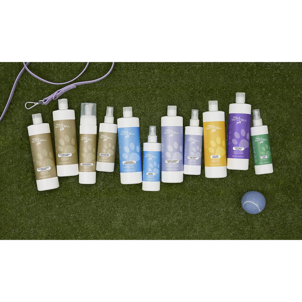 Paul Mitchell Pet Spray Ingredientes Lavanda y Menta para cuidado natural.