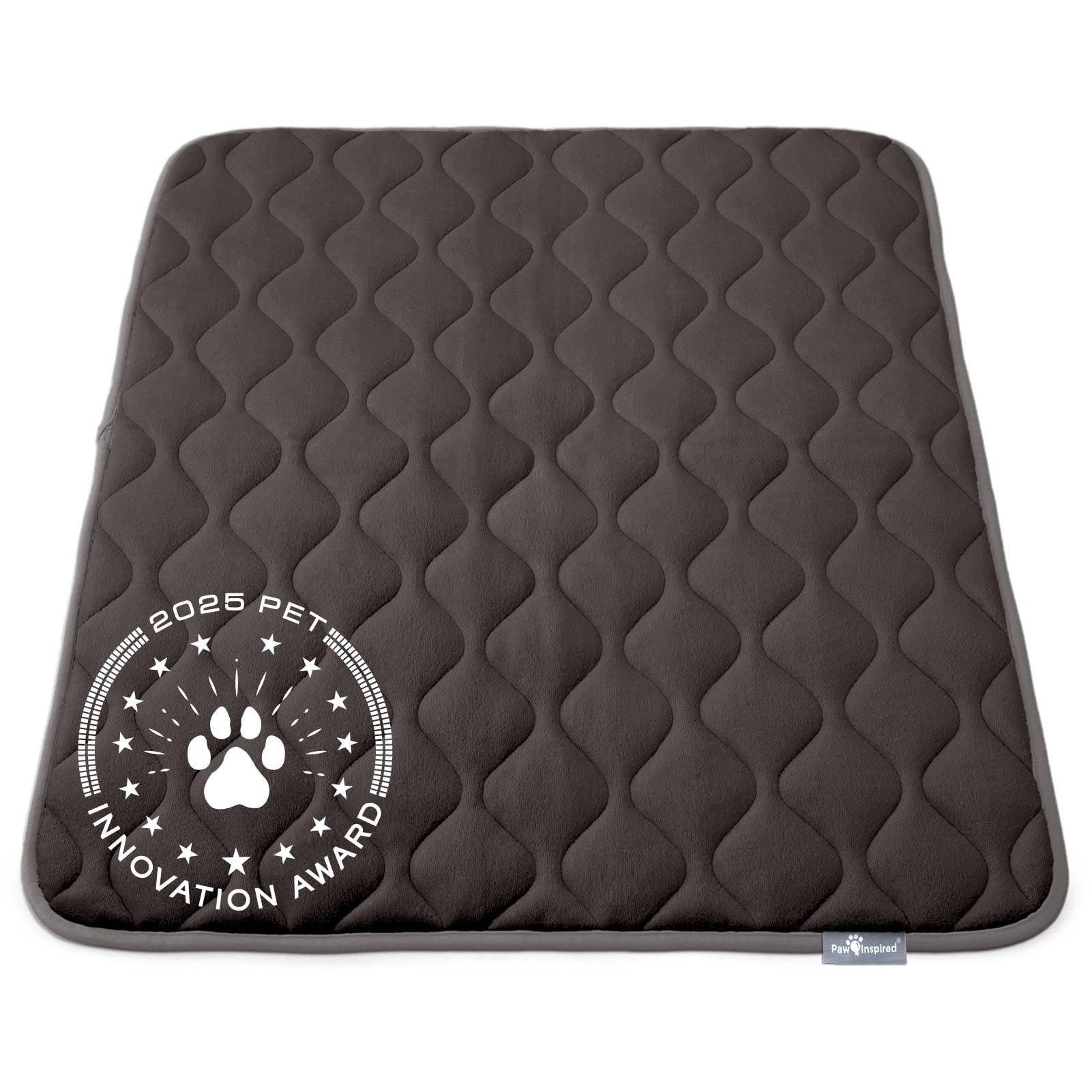 Paw Inspired cama para jaula lavable, gris, cómoda para perros.