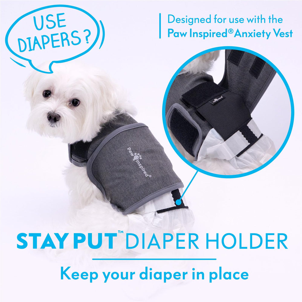 Chaleco compatible con pañales y accesorios Paw Inspired.