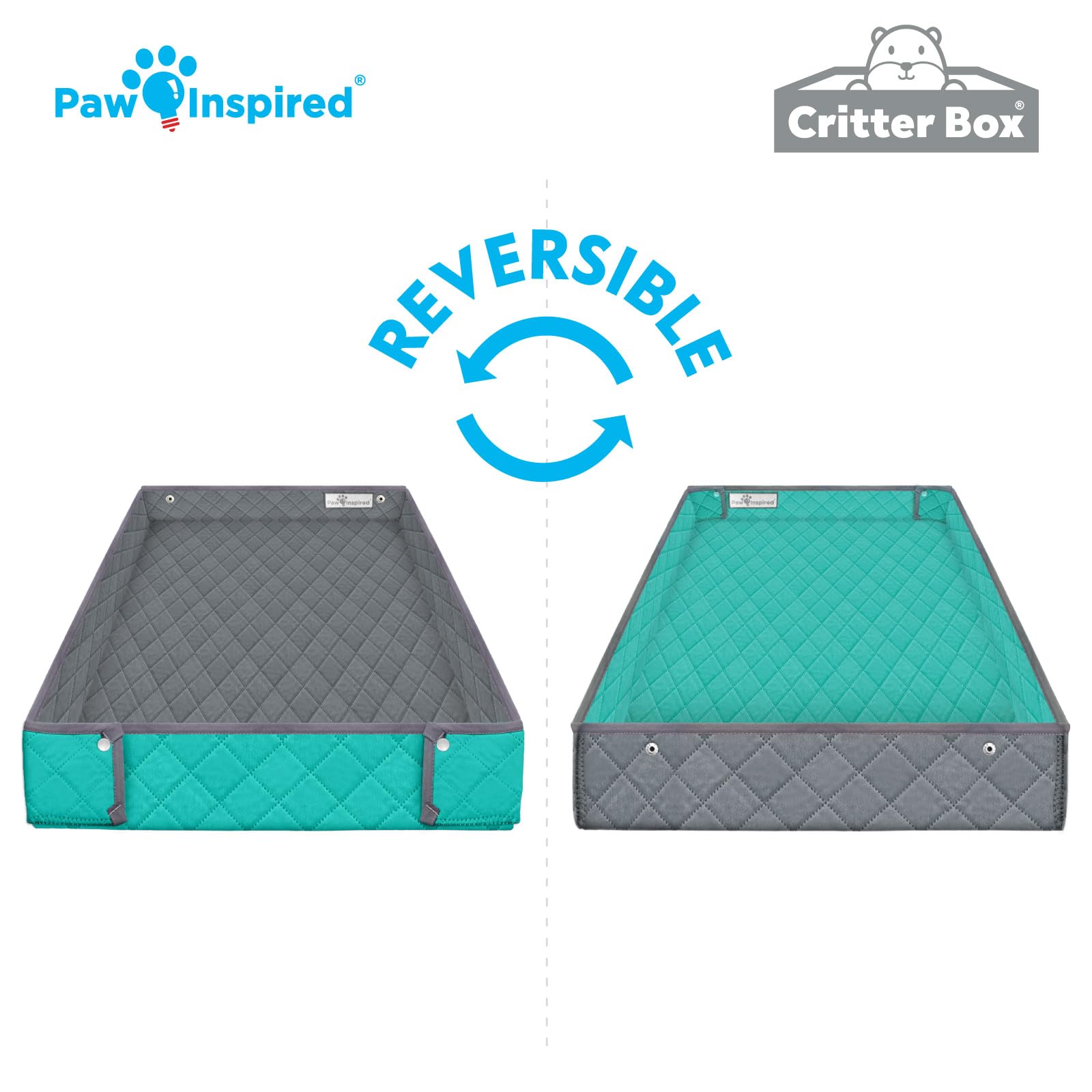 Paw Inspired Critter Box se ajusta a jaulas 2x3 con rejillas