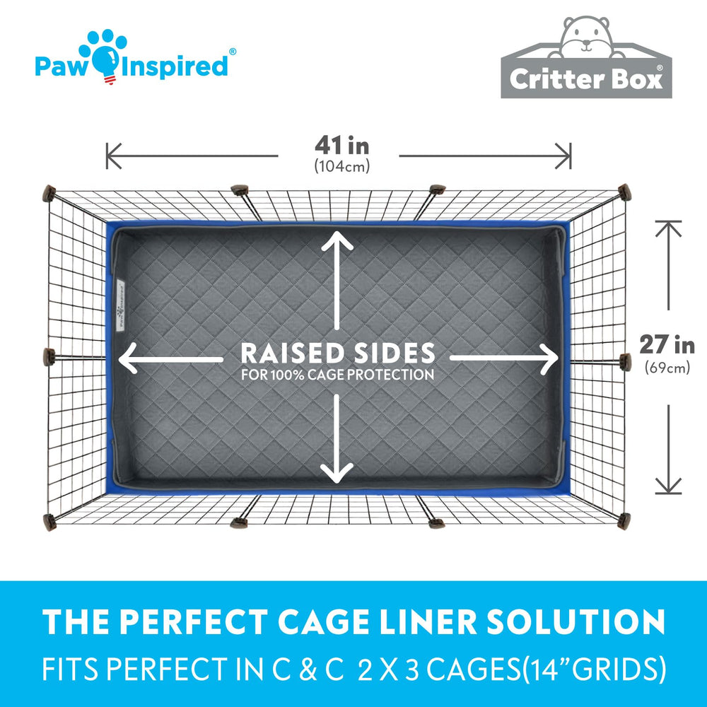 Paw Inspired Critter Box Liner con absorbente alto mantiene seco al animal
