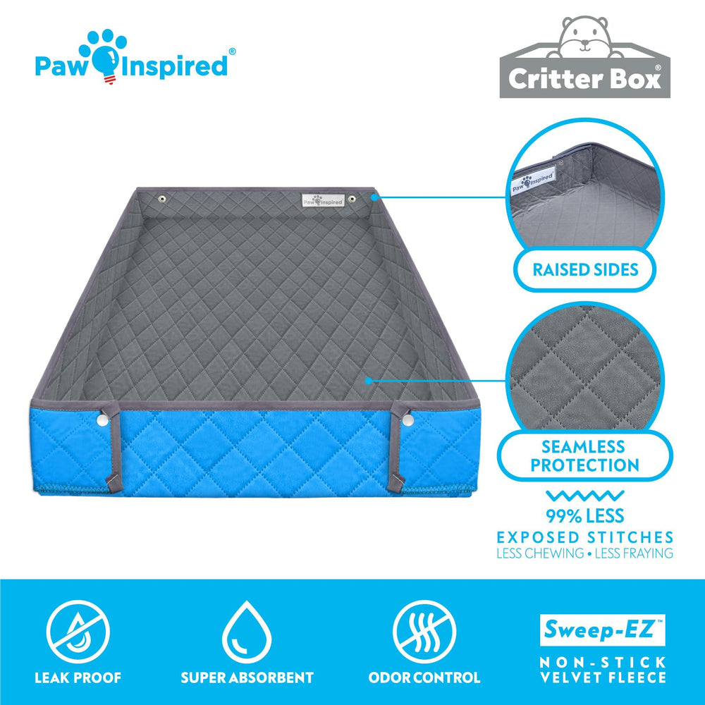 Paw Inspired Critter Box Liner de 24x36 pulgadas para ajuste perfecto.
