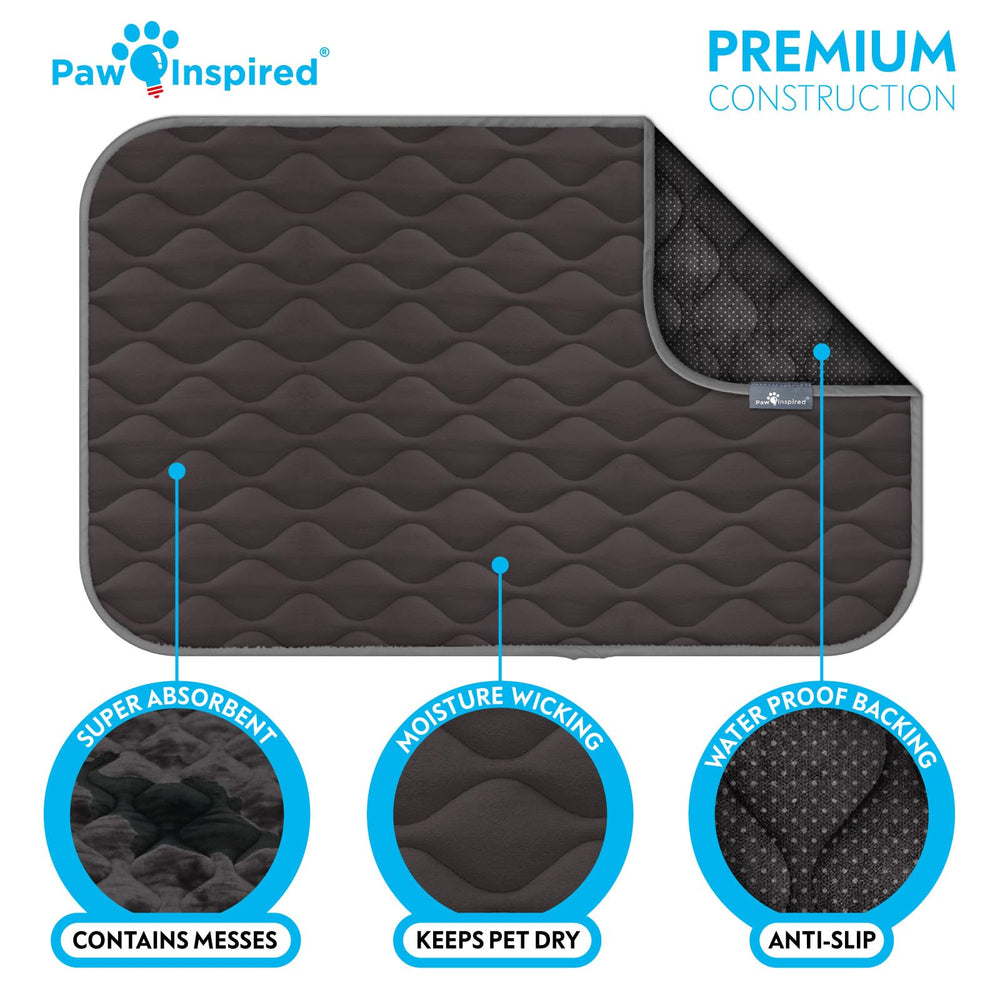 Paw Inspired compatibilidad jaula 48 pulgadas gris: ajusta fácilmente a jaulas estándar.