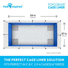 Paw Inspired PopCorner fondo impermeable para evitar fugas y humedad