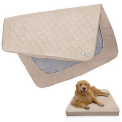Paw Inspired funda impermeable para cama de perro, vista frontal; protege contra derrames y manchas.