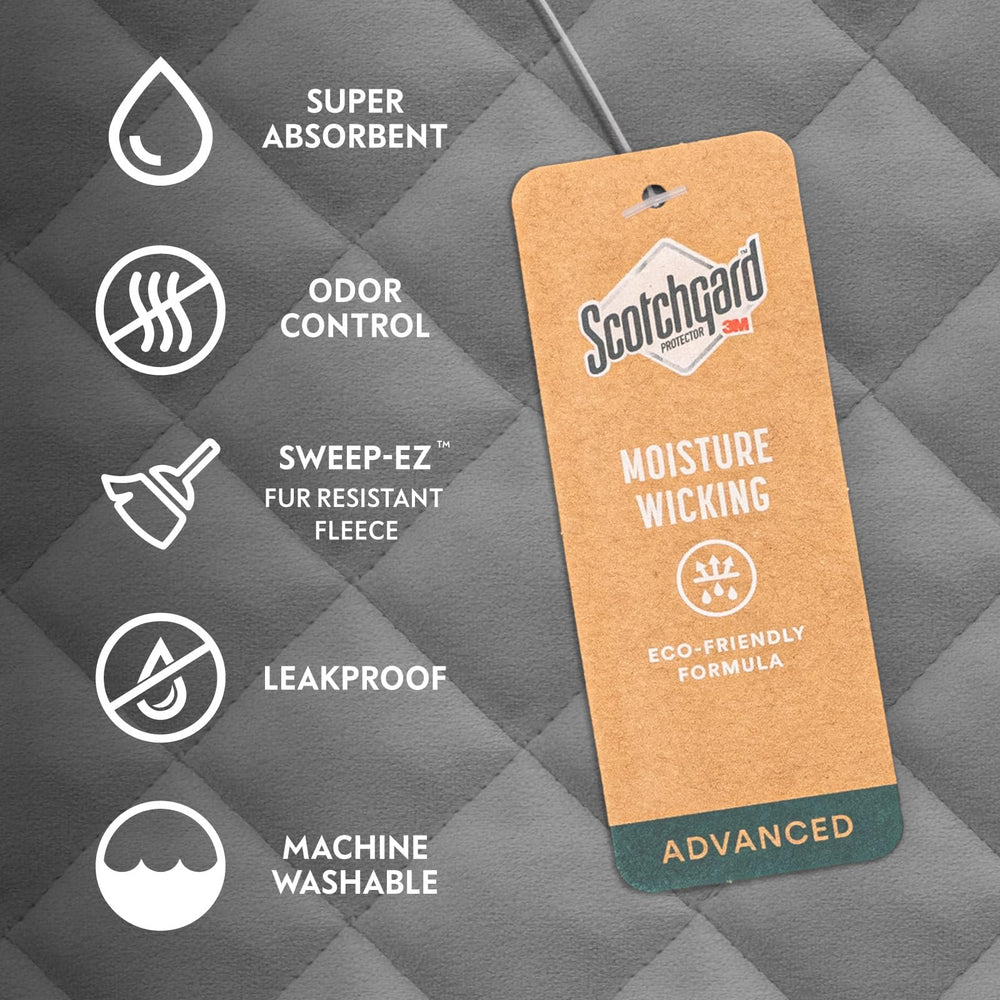 Paw Inspired funda terciopelo impermeable para cama, sensación suave y seca.