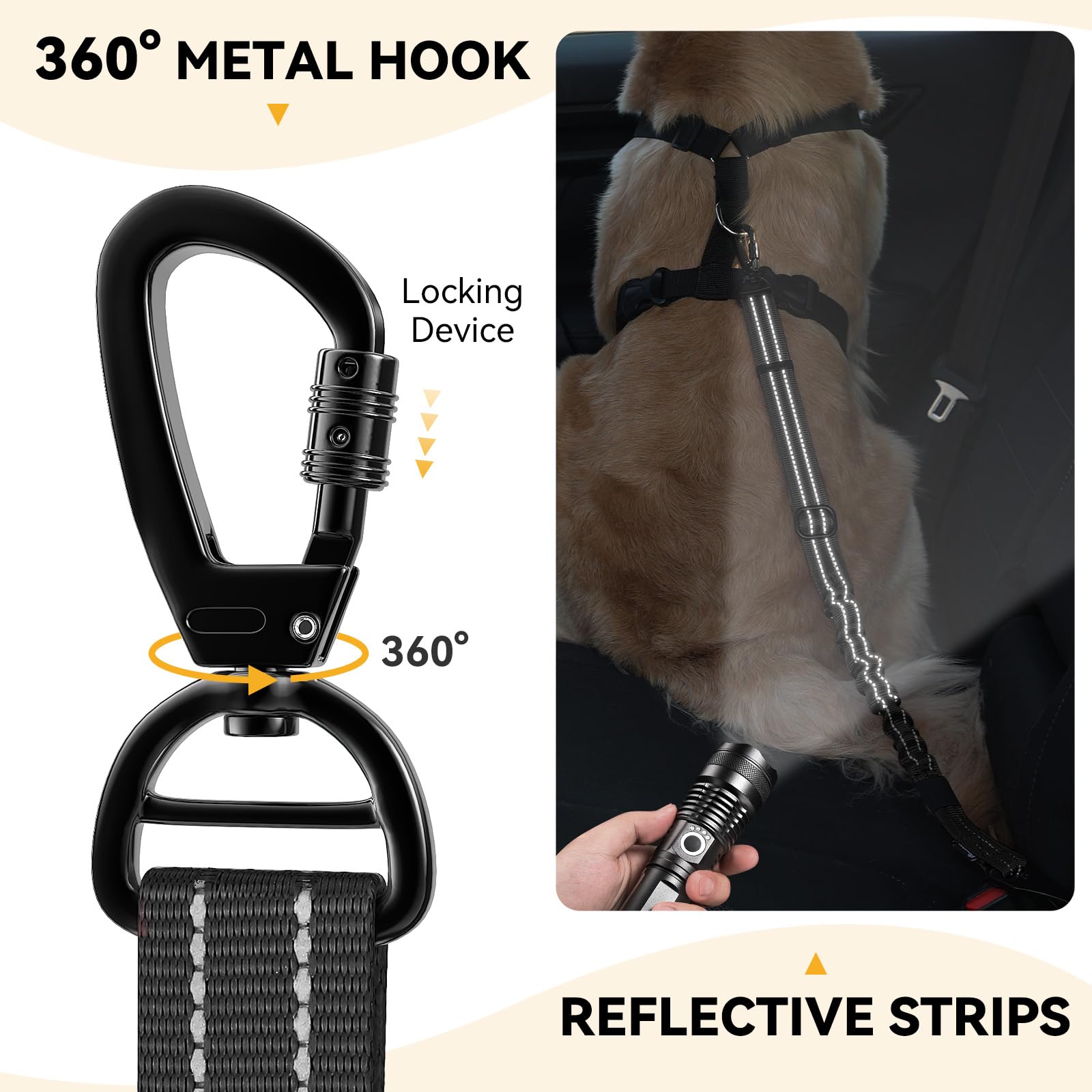 Pawaboo Amortiguación elástica para coche, absorbe impactos suaves