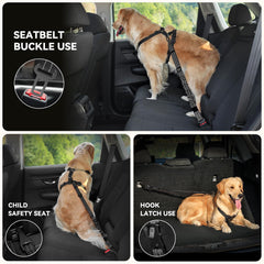 Enganche de seguridad Pawaboo fija al cinturón para coche