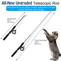 Pawaboo accesorio pez volador con campana, ideal para persecución.