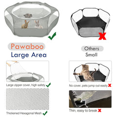 Pawaboo apertura superior con doble cremallera facilita limpieza y acceso