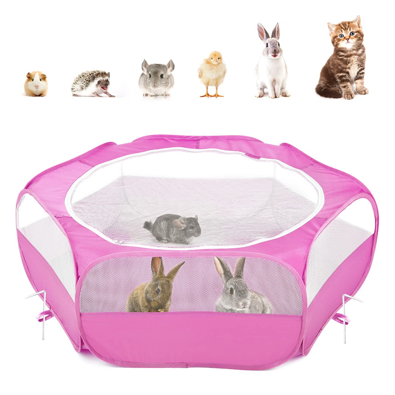Pawaboo jaula para pequenos animales con malla densa y segura