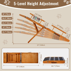 Pawaboo rampa con alturas ajustables para muebles diferentes en casa.