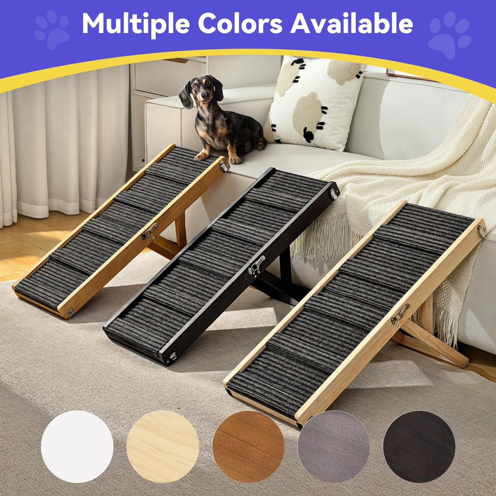 Pawaboo rampa con dimensiones plegadas para almacenamiento en coche o bajo el mueble.