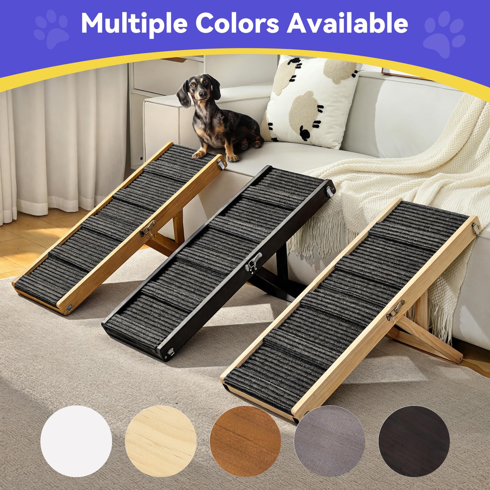 Pawaboo rampa para perro: diseño plegable y ligero para viajar.