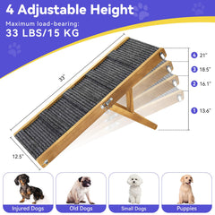 Pawaboo rampa para perros, estabilidad mejorada con patas anchas y antideslizantes