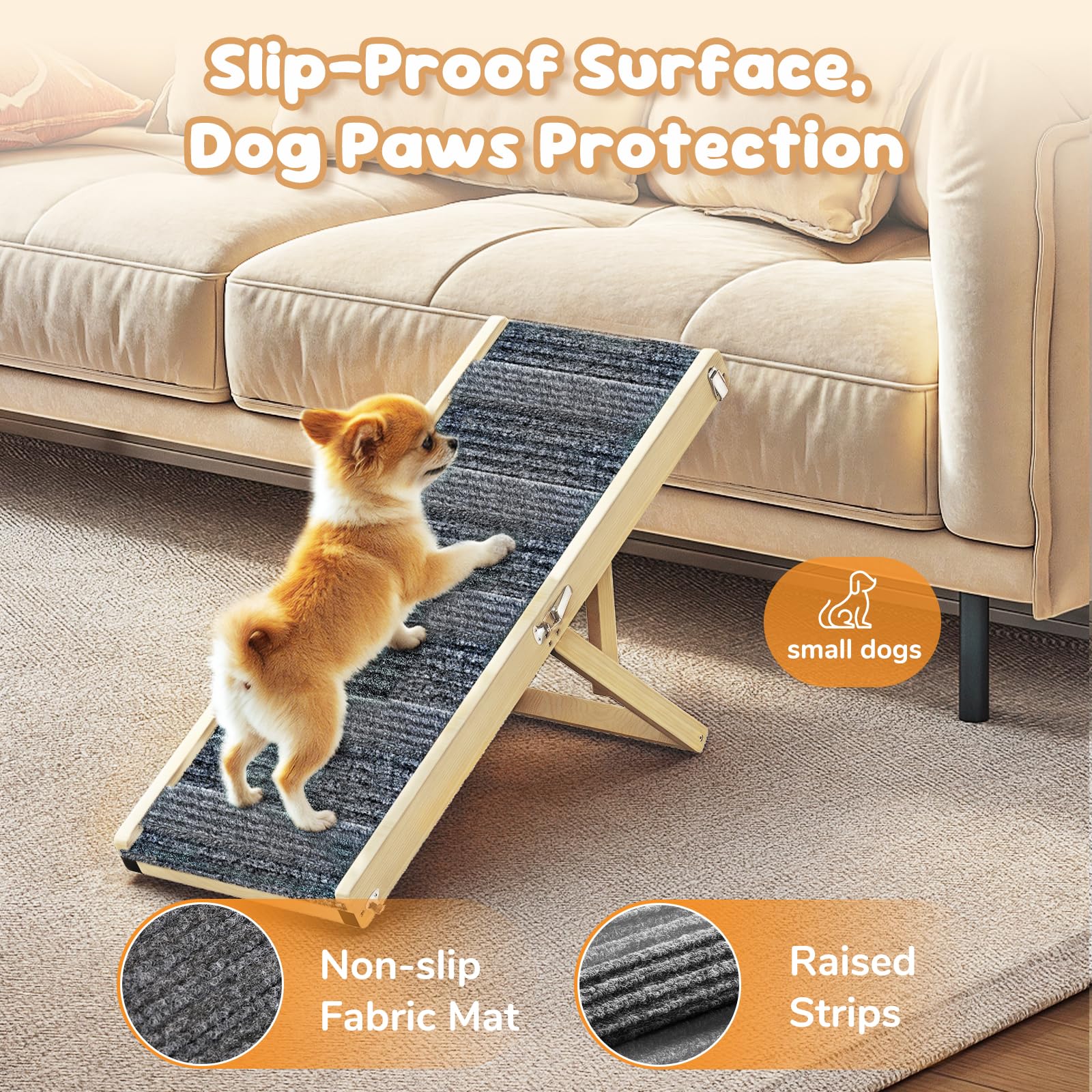 Pawaboo rampa con alturas ajustables para muebles bajos