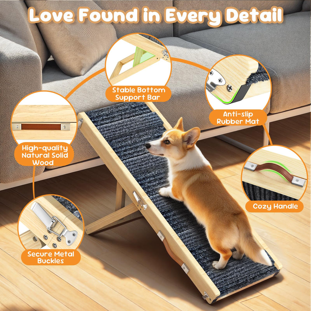 Pawaboo rampa con alfombra de tracción mejora agarre en cada paso