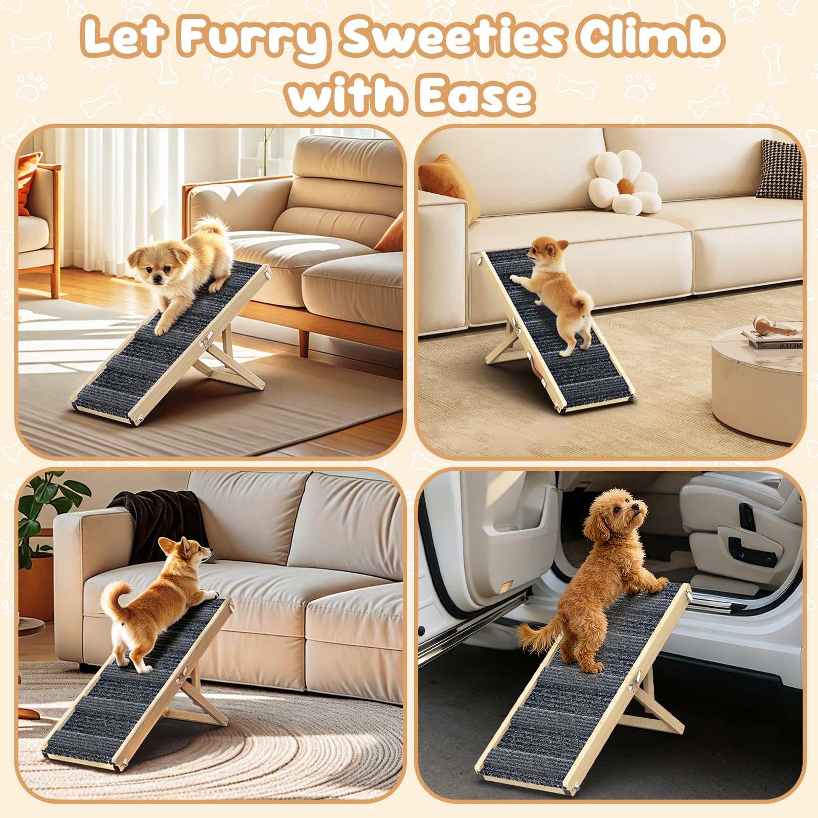Pawaboo rampa con mango lateral para transporte sencillo