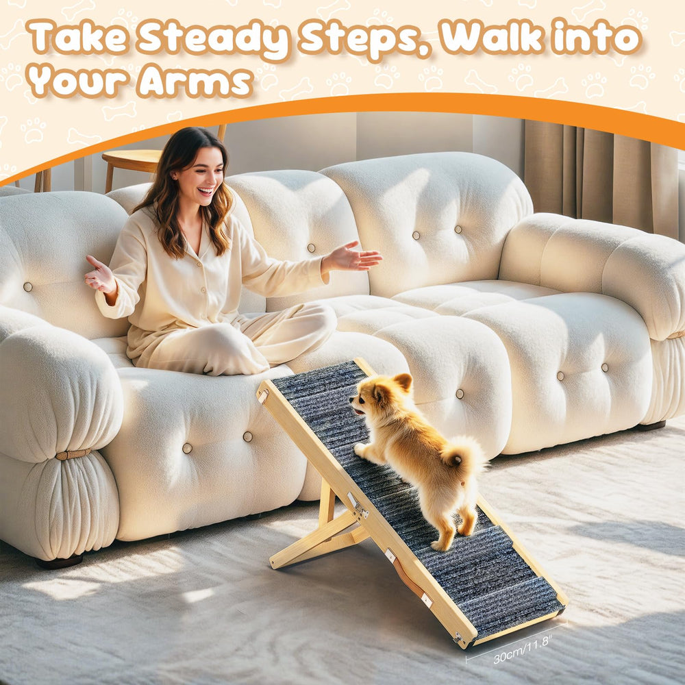 Pawaboo rampa para uso en sofá o cama, acceso cómodo