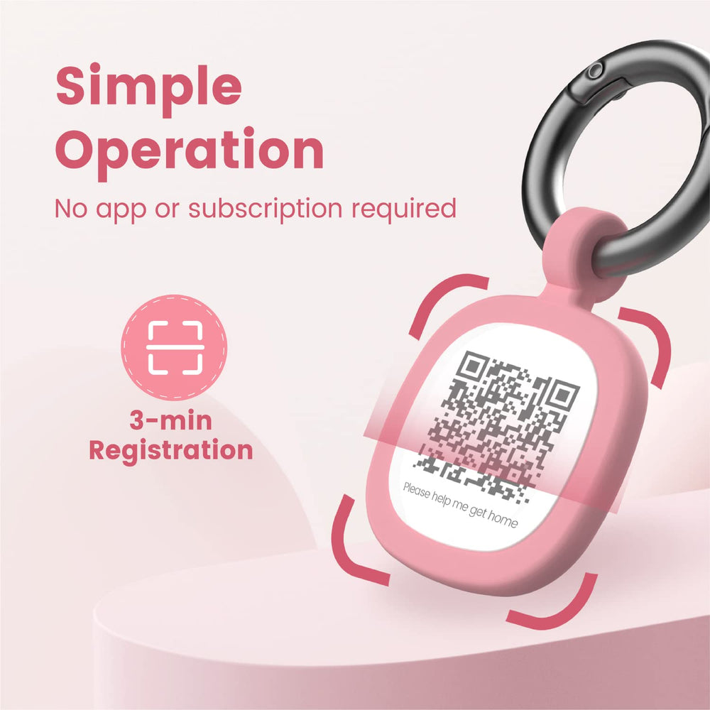 Coordonnées d’urgence sur tag Pawaii pour aide rapide