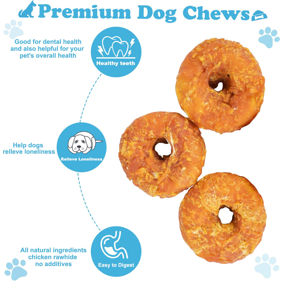 Pawant donas masticables para perros grandes con proteína natural.